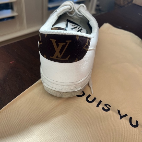 LOUIS VUITTON
Charlie Sneakers size 10 - 1st pic stock pic; rest are actual GUC - Picture 3 of 10